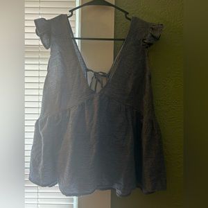 ruffle sleeve top